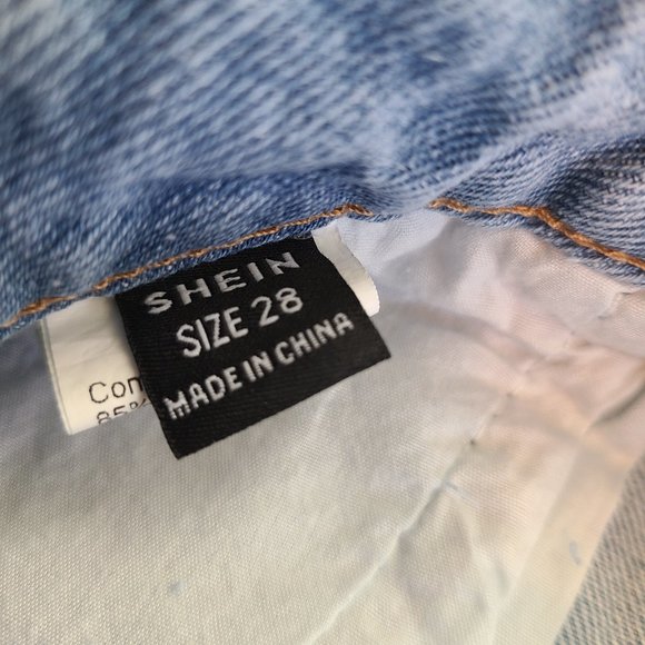 Silver Studded High Waisted Festival Denim Shorts NWOT - Picture 9 of 12